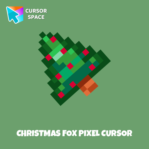 Christmas Fox Pixel Cursor